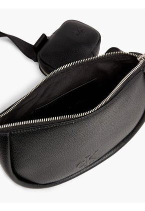 Cangurera Redonda Con Bolsillo Mujer Negro Calvin Klein