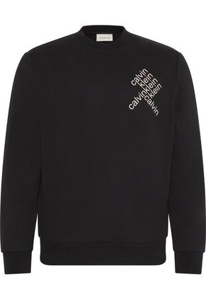 Buzo Negro Con Logo Gráfico Calvin Klein