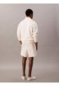 Pantaloneta Blanca De Felpa Con Logotipo Bordado Calvin Klein de Calvin Klein