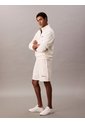 Pantaloneta Blanca De Felpa Con Logotipo Bordado Calvin Klein de Calvin Klein