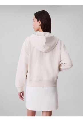 Buzo Beige Con Capota Y Cierre De Cremallera Calvin Klein