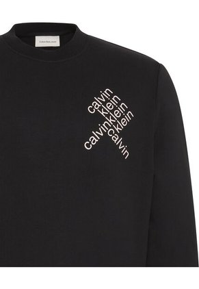 Buzo Negro Con Logo Gráfico Calvin Klein