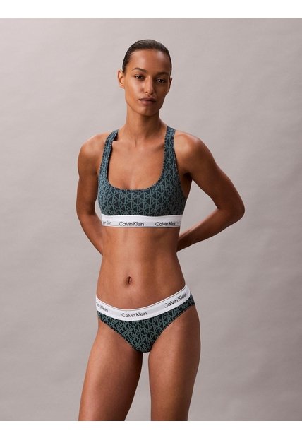 Bralette Verde Sin Forro - Icon Cotton Modal Calvin Klein