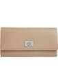 Billetera Beige Trifold Con Placa Metálica Calvin Klein de Calvin Klein