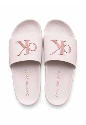 Sandalias Rosa Con Monograma Calvin Klein Calvin Klein