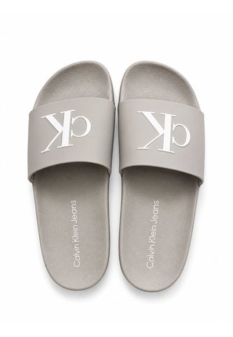 Sandalias Beige Con Monograma Calvin Klein Calvin Klein