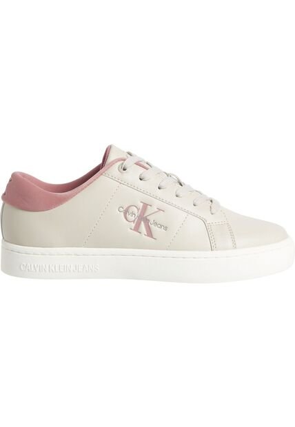 Tenis Rosado Classic Cupsole De Cuero Calvin Klein