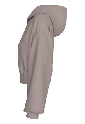 Suéter Rosado Cropped Con Gorro Y Cremallera Calvin Klein