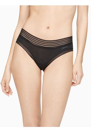 Pantie Negro Modal Hipster Mujer Negro Mujer Negro Calvin Klein