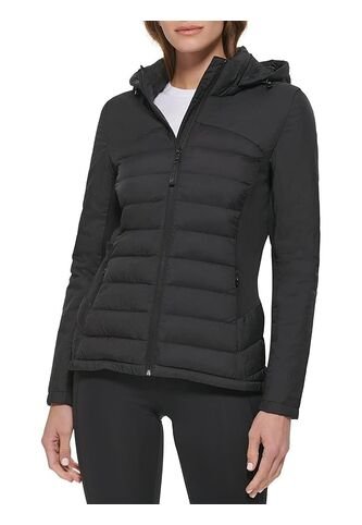 Chaqueta Negra Ligera De Técnica Mixta Calvin Klein Calvin Klein