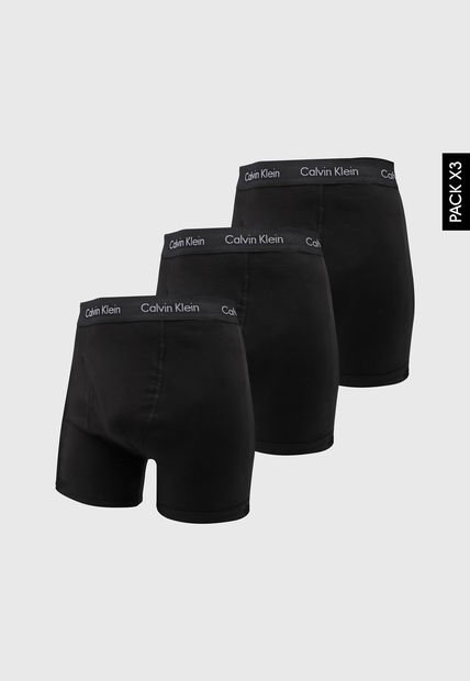 Bóxer Trío Negro-Blanco Calvin Klein
