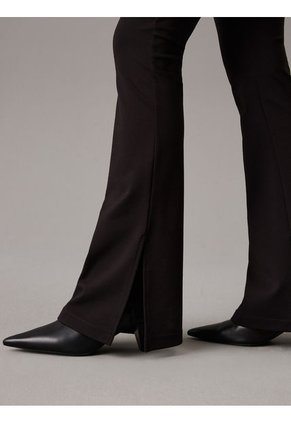 Leggings Negro Acampanados De Punto Milano Calvin Klein