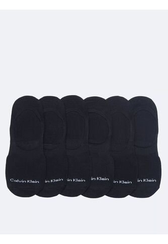 Pack Negro De 6 Medias Flat Knit Ghost Calvin Klein Calvin Klein