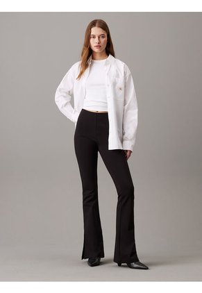 Leggings Negro Acampanados De Punto Milano Calvin Klein