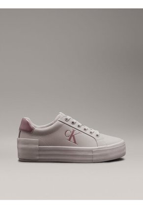 Tenis Rosado De Plataforma De Cuero Calvin Klein