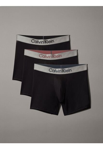 Pack Negro De 3 Bóxers Sueltos Largos - Micro Stretch Calvin Klein