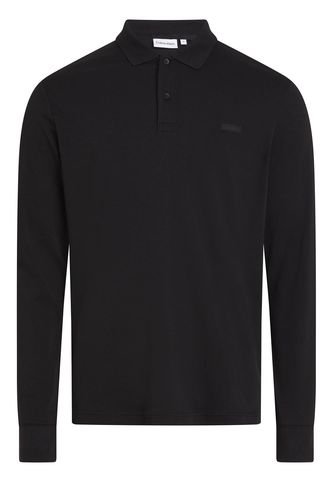 Polo Negro Slim De Manga Larga Para Hombre Calvin Klein Calvin Klein