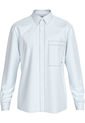 Camisa De Rayas Celestes Oxford Para Hombre Calvin Klein de Calvin Klein