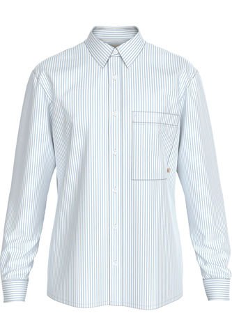Camisa De Rayas Celestes Oxford Para Hombre Calvin Klein Calvin Klein