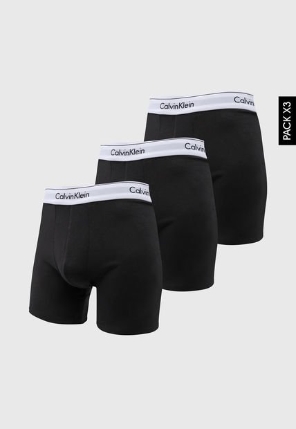 Bóxer Trío Negro Calvin Klein
