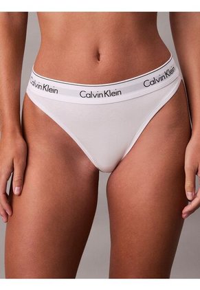 Pantys Blanco Clásicas De Talle Alto - Icon Cotton Modal Calvin Klein
