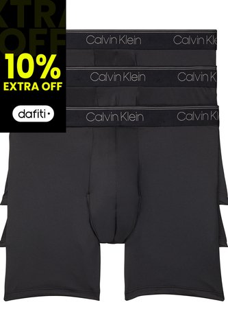 3 Pack De Boxer Negro En Microfibra Calvin Klein Calvin Klein