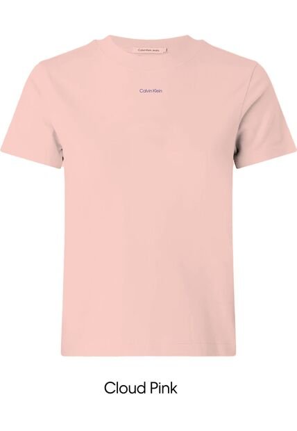 Camiseta Rosa Manga Corta 20s Classic Logo Calvin Klein