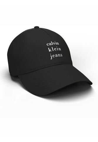 Gorra Negra De Algodón Con Logotipo Calvin Klein Calvin Klein