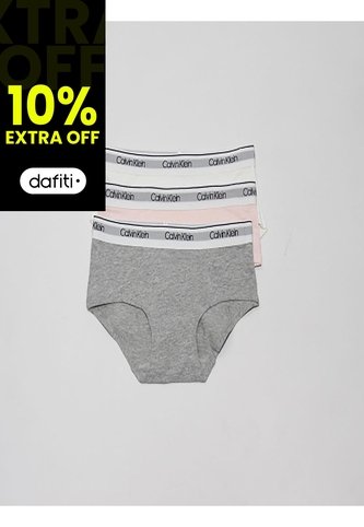 Panties En Algodón 3 Piezas Para Niña Calvin Klein Calvin Klein