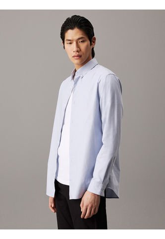 Camisa Azul Oxford Regular Para Hombre Calvin Klein Calvin Klein