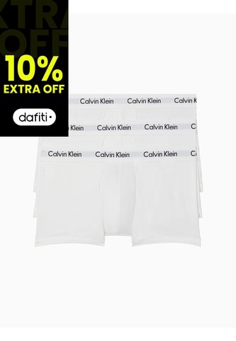3 Pack De Boxer Blancos En Algodón Low Rise Trunk Calvin Klein Calvin Klein