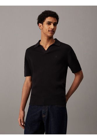 Saco Negro Manga Corta Linear Calvin Klein Calvin Klein