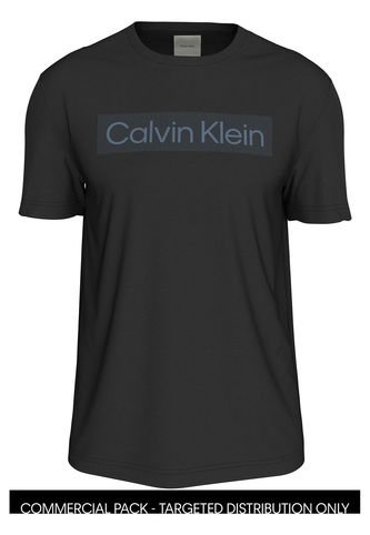 Camiseta Negra Con Logo En Caja Calvin Klein Calvin Klein