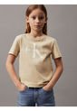 Camiseta Niño Beige Unisex Con Logo Calvin Klein de Calvin Klein