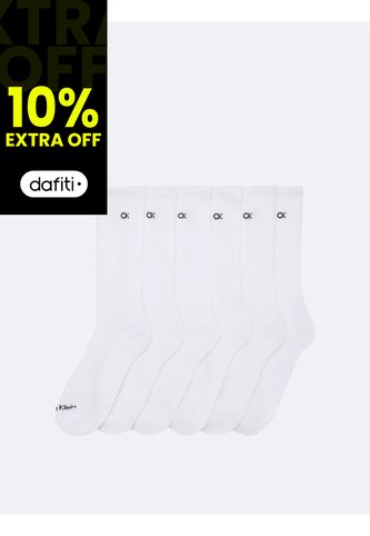 Pack Blanco De 6 Medias Basic Cushion Calvin Klein Calvin Klein