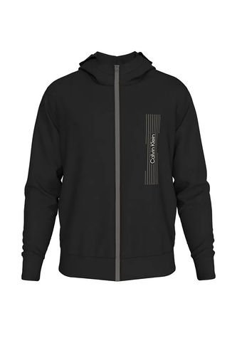 Buzo Negro Con Capota Y Logo Horizontal Calvin Klein Calvin Klein