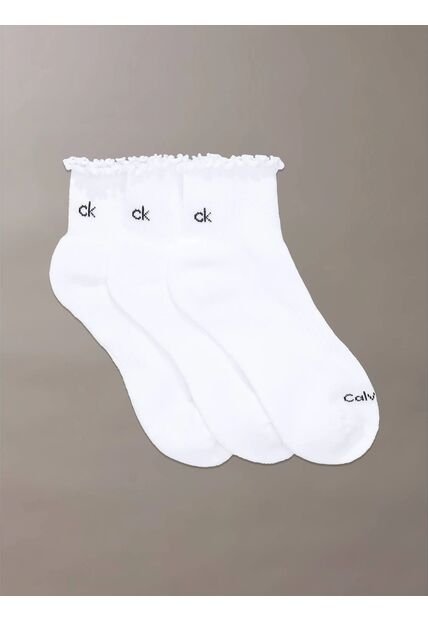 Pack Blanco De 3 Medias Cushion Calvin Klein
