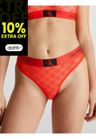 Tanga Naranja De Encaje - CK96 Calvin Klein Calvin Klein