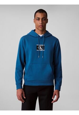Buzo Azul De Felpa Con Monograma Calvin Klein Calvin Klein