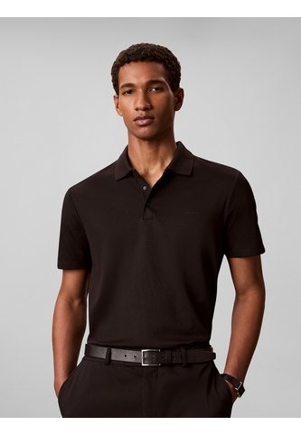 Polo Negro Con Tecnología Interlock Calvin Klein Calvin Klein