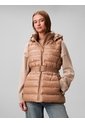 Chaqueta Marrón Puffer Liviana Sin Mangas Con Cinturón Calvin Klein de Calvin Klein