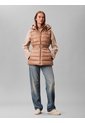 Chaqueta Marrón Puffer Liviana Sin Mangas Con Cinturón Calvin Klein de Calvin Klein