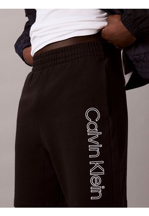 Pantaloneta Negra De Punto Con Gráfico Calvin Klein