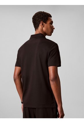 Polo Negro Con Tecnología Interlock Calvin Klein