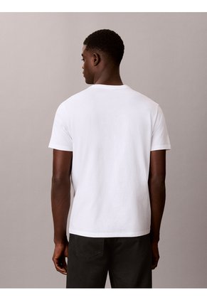 Camiseta Blanca Con Logo Gráfico Calvin Klein