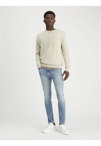 Saco Gris Con Monograma Calvin Klein Calvin Klein