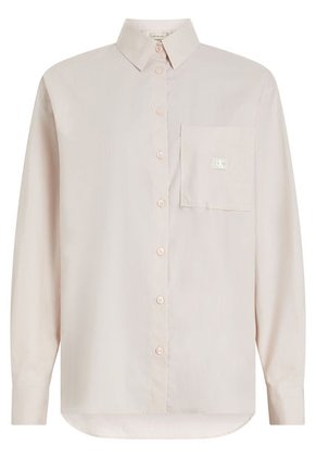 Camisa Rosada Holgada De Popelín De Algodón Calvin Klein