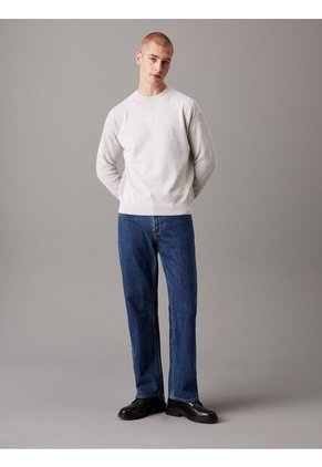 Saco Gris Tejido Con Monograma Calvin Klein