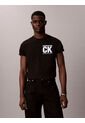 Camiseta Negra Con Gráfico De Logo Calvin Klein de Calvin Klein