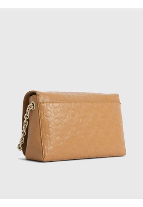 Bolso De Hombro Cuero Sintética Mujer Café Calvin Klein
